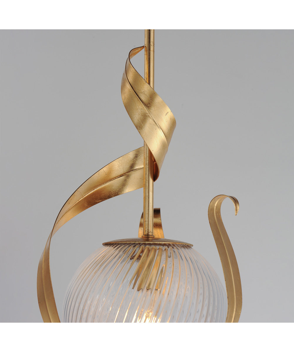 Firenze Single Pendant Gold Leaf