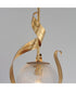 Firenze Single Pendant Gold Leaf
