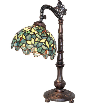 20" High Nightfall Wisteria Bridge Arm Table Lamp