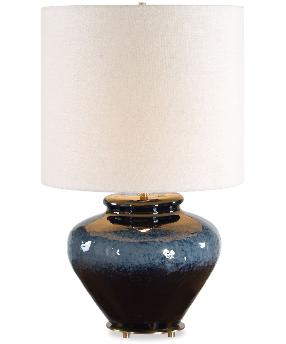 Andrus Blue Glaze Table Lamp