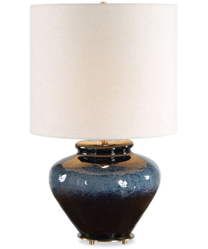 Andrus Blue Glaze Table Lamp
