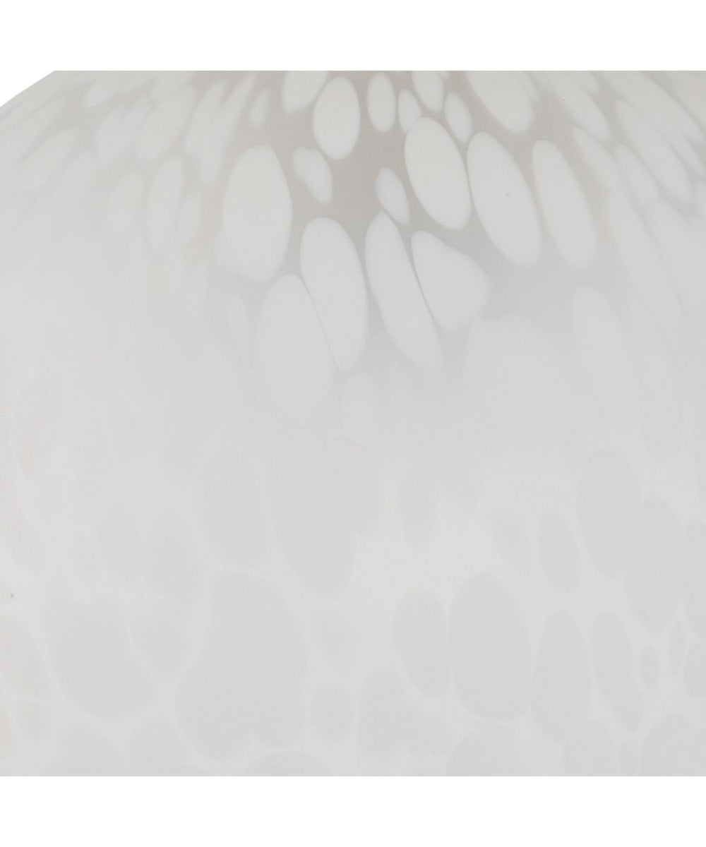 Huch 1 Light White Glass Pendant