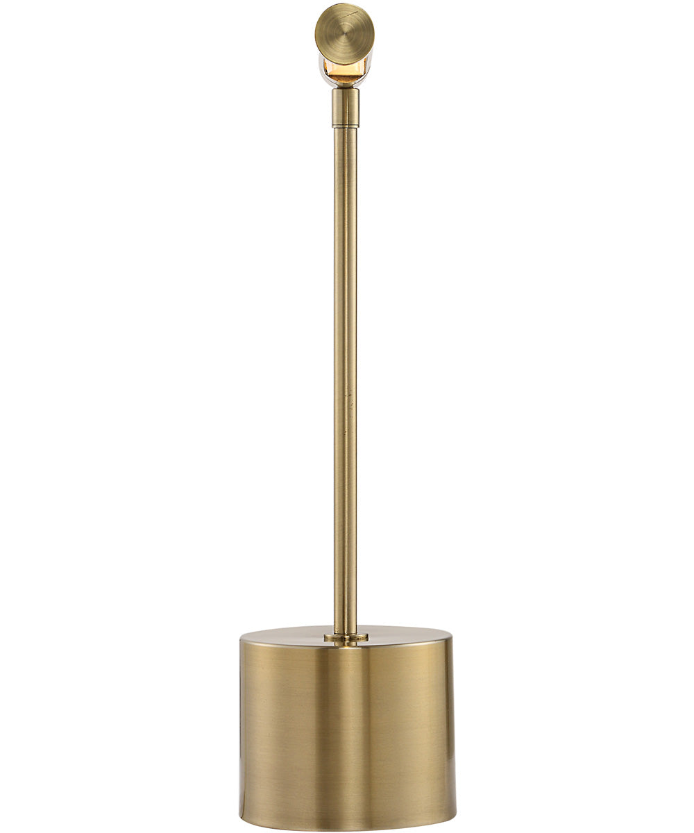 Modern Desk Lamp in Antique Brass with Horizontal Arm
