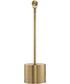 Modern Desk Lamp in Antique Brass with Horizontal Arm