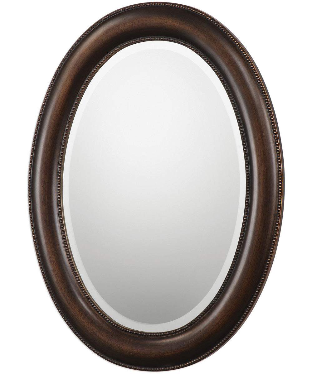 22x30" Wall Mirror Dark Bronze with Antique Gold