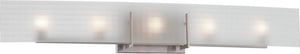 36"W Yogi 5-Light Vanity & Wall Brushed Nickel
