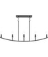 Jheni 5-Light Linear Chandelier Matte Black