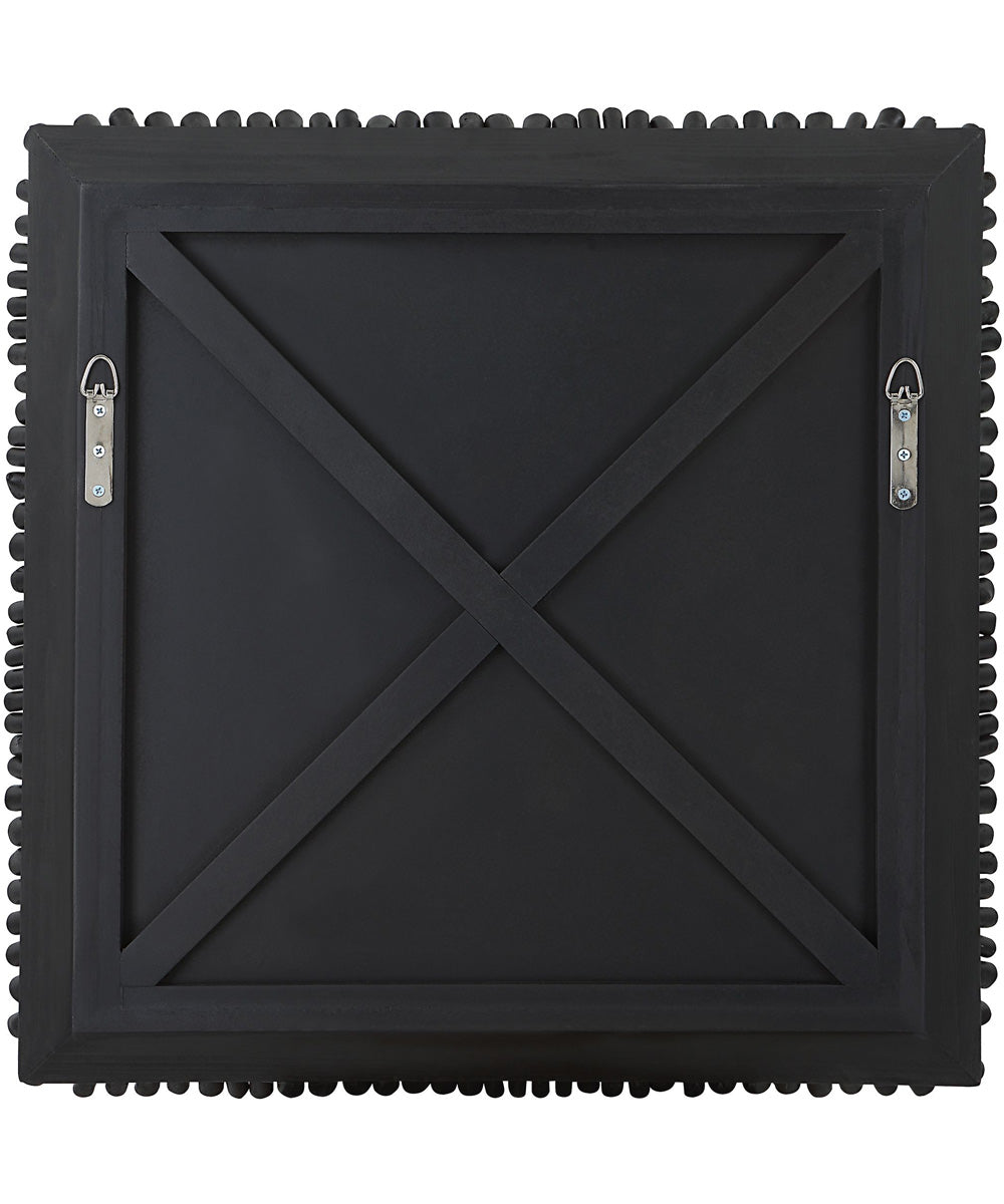 Portside Black Wood Wall Panel