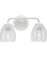 Quillan 2-Light Transitional Bath & Vanity Light White Plaster