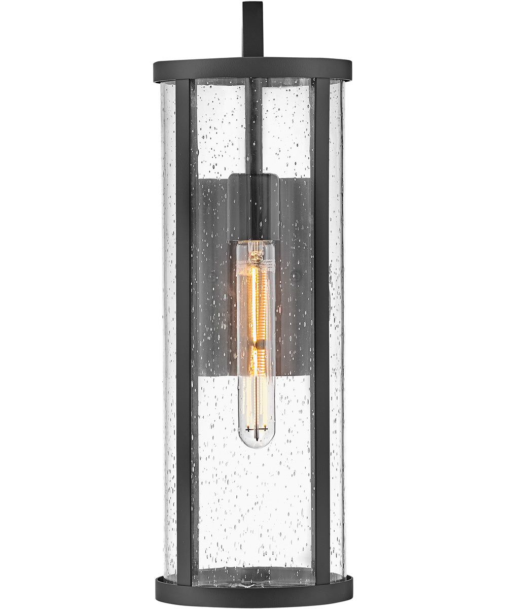 Alfie 1-Light Medium Wall Mount Lantern in Black