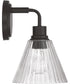 Pleated 1-Light Lighting Flat Black