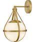 Colby 1-Light Small Single Light Sconce in Lacquered Brass