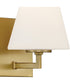 Palmyra 1 Light Wall Sconce Brushed Gold