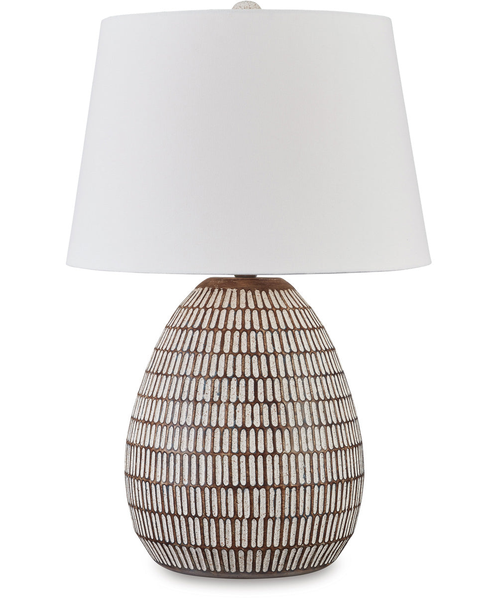 Darrich Metal Table Lamp Beige/White