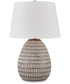 Darrich Metal Table Lamp Beige/White