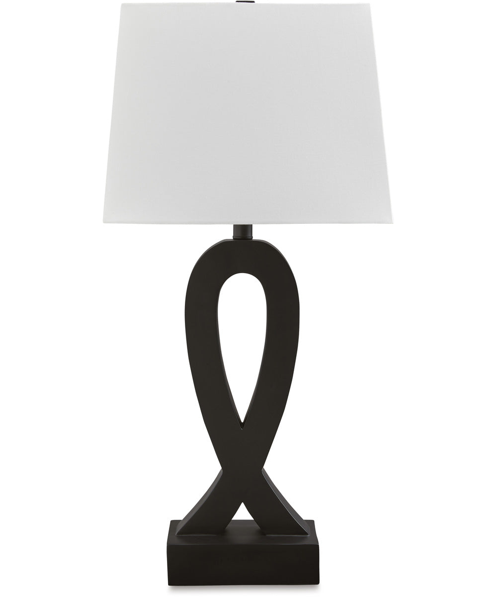 Markellton Poly Table Lamp Set of 2 Black