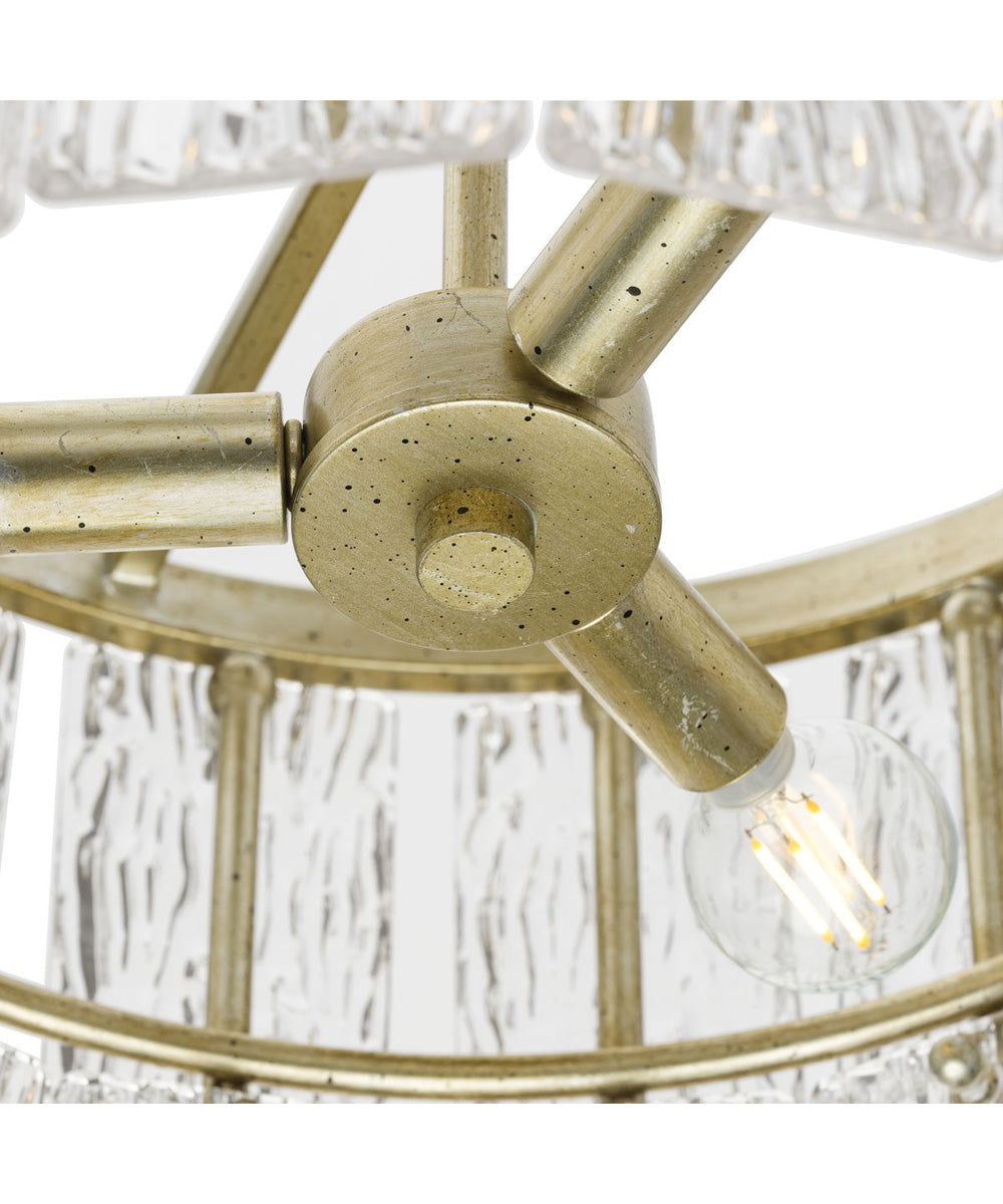 Chevall 3-Light Organic Pendant Gilded Silver