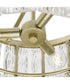 Chevall 3-Light Organic Pendant Gilded Silver