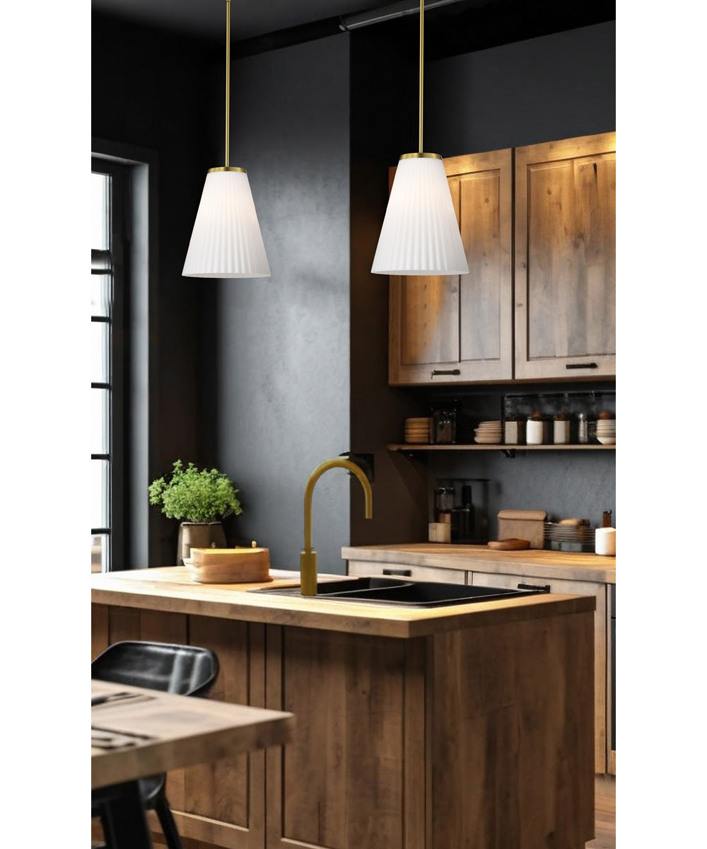 Royale 1-Light Pendant Burnished Brass