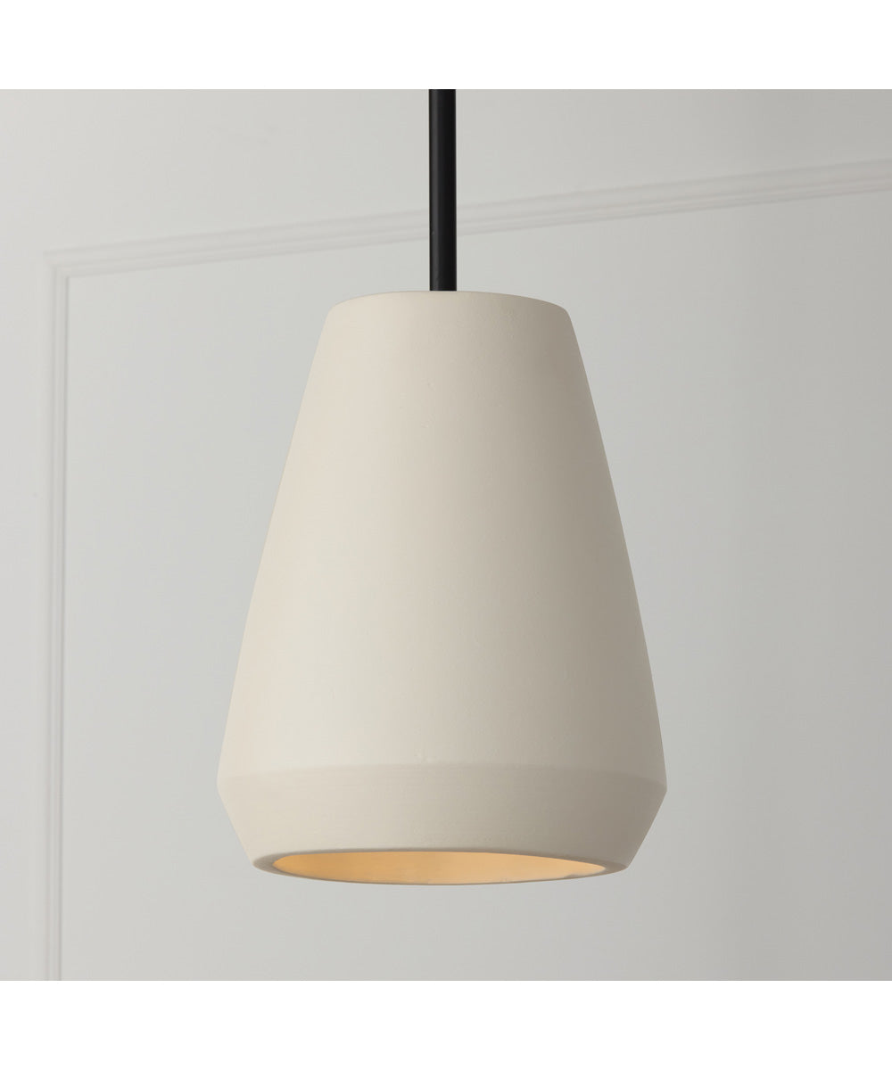 Della 1-Light Pendant Terracotta Ivory