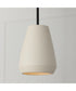 Della 1-Light Pendant Terracotta Ivory