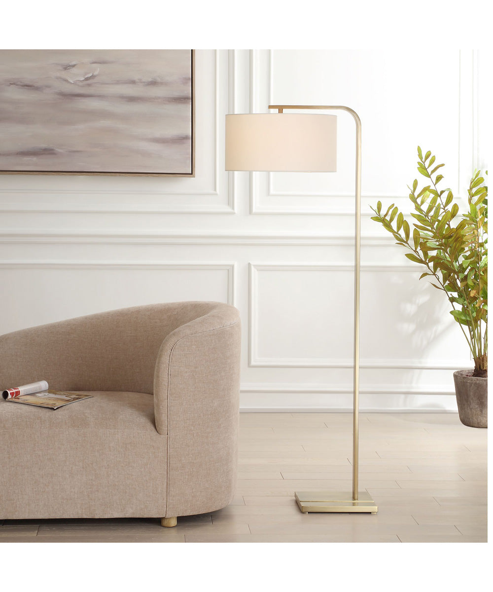 Laight Antique Brass Floor Lamp
