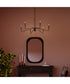 Pilar 6-Light Chandelier Matte Black