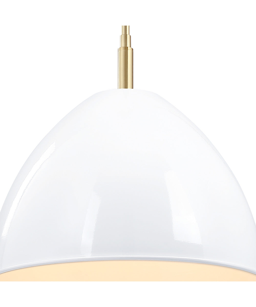 Biba 1 Light Pendant Brushed Gold