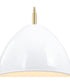 Biba 1 Light Pendant Brushed Gold