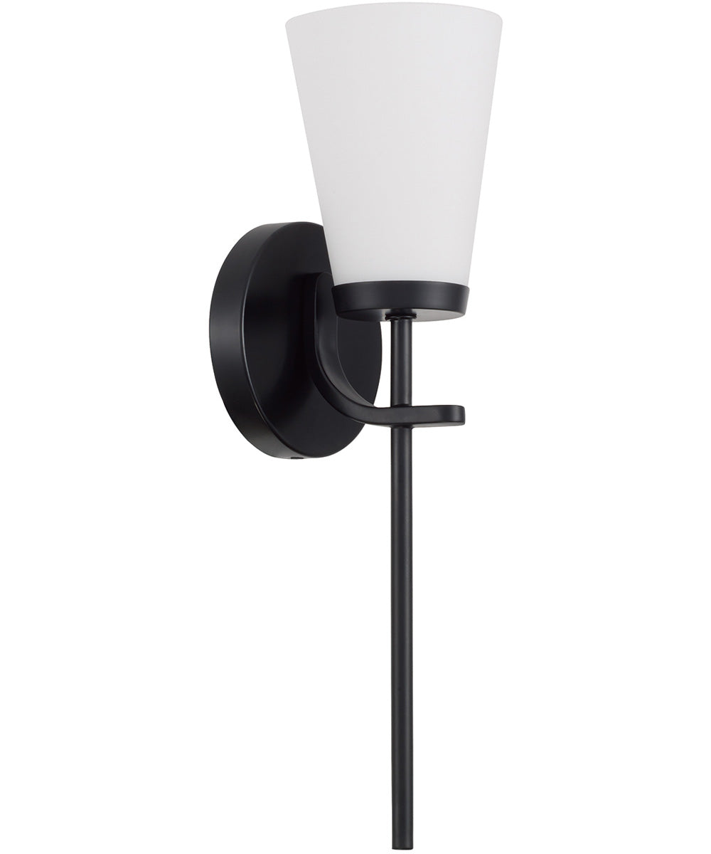 Drake 1-Light Sconce Matte Black