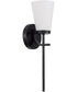Drake 1-Light Sconce Matte Black