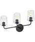Kline 3-Light Medium Three Light Vanity in Black