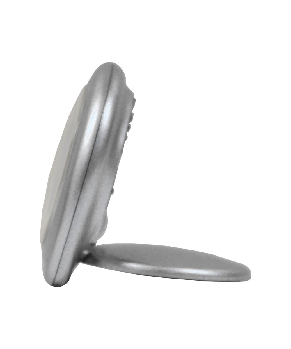 OPEN BOX Travel Alarm Clock Sakai Metallic Silver