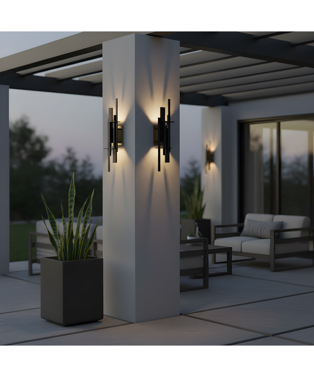 Newton Outdoor Wall Light Earth Black