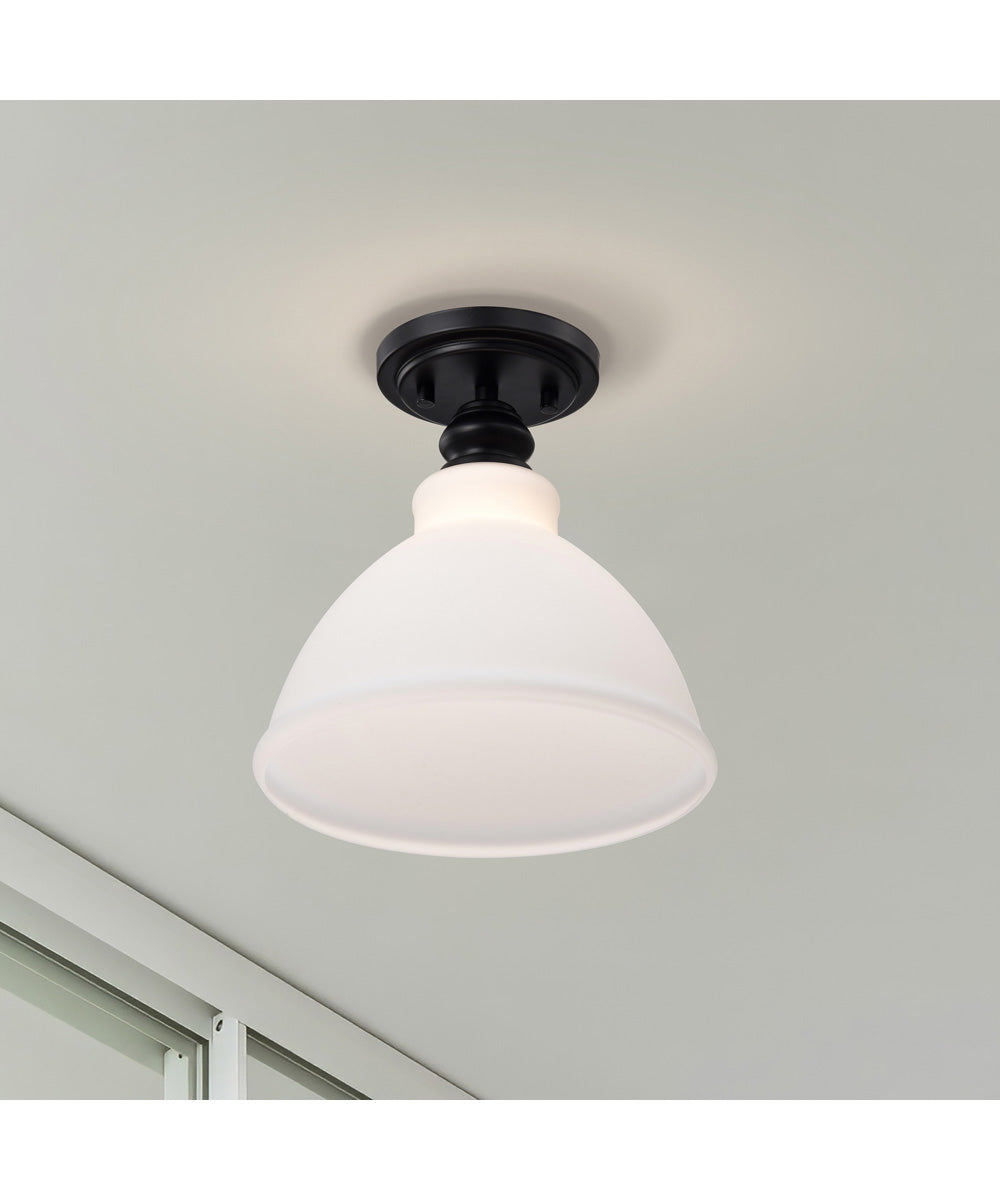 Russel 1-Light Close-to-Ceiling Matte Black