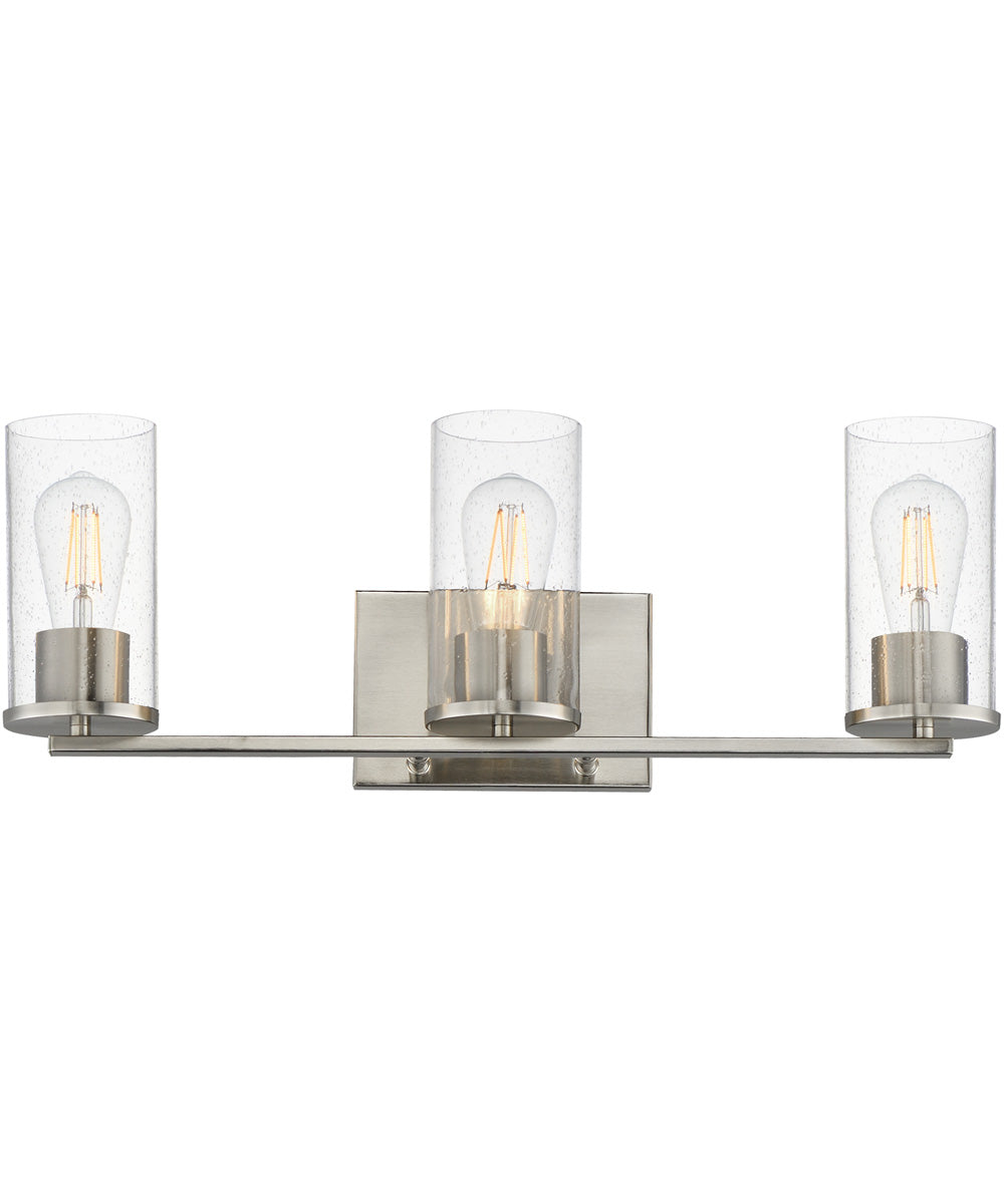 Livingston 3-Light Bath Vanity Satin Nickel