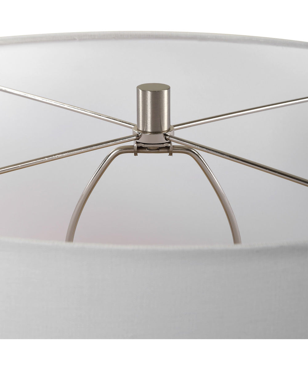 Dribble White Glaze Table Lamp