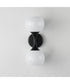 Neve 2-Light Wall Sconce Black
