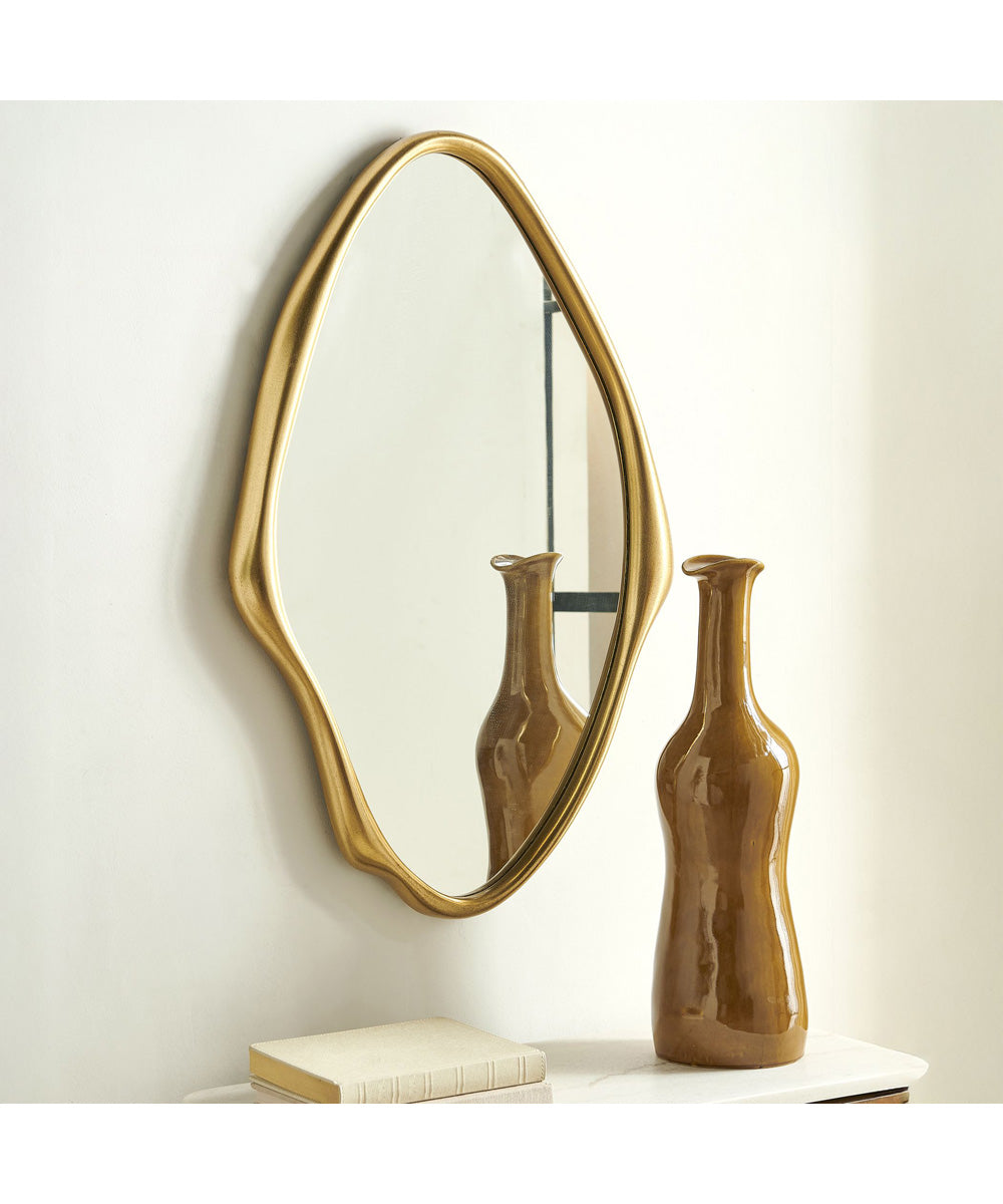 Aster Abstract Gold Mirror