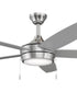 Nolyn V 52 in. 5-Blade Modern LED Ceiling Fan Brushed Nickel