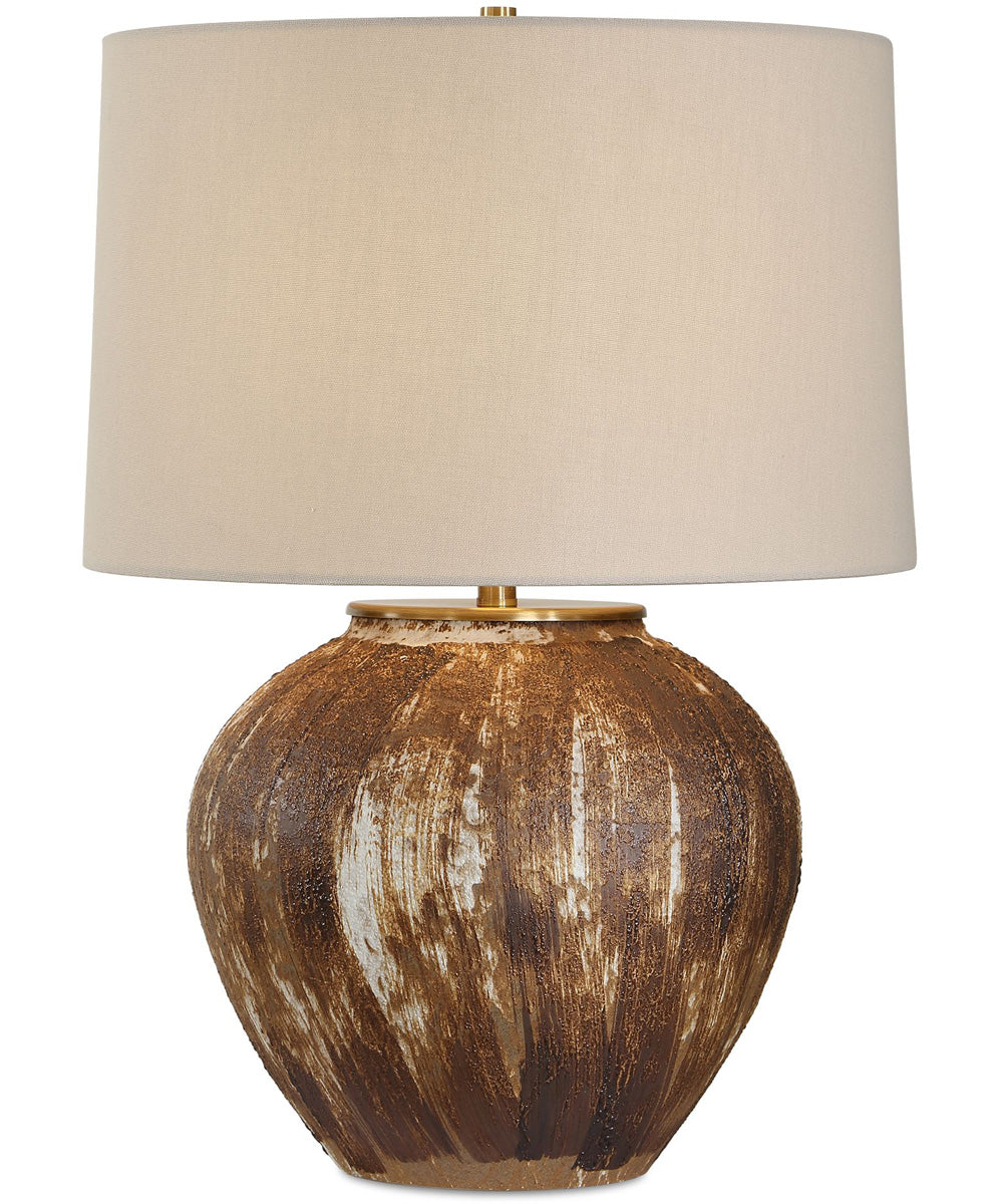 McKinley Textured Brown Table Lamp