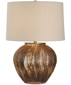 McKinley Textured Brown Table Lamp