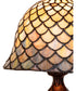 13" High Tiffany Fishscale Mini Lamp