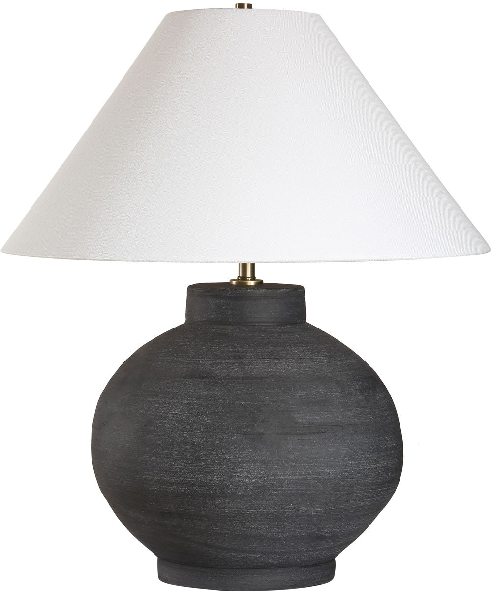 Tramore Rustic Charcoal Table Lamp
