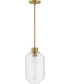 Greer 1-Light Small Pendant in Lacquered Brass