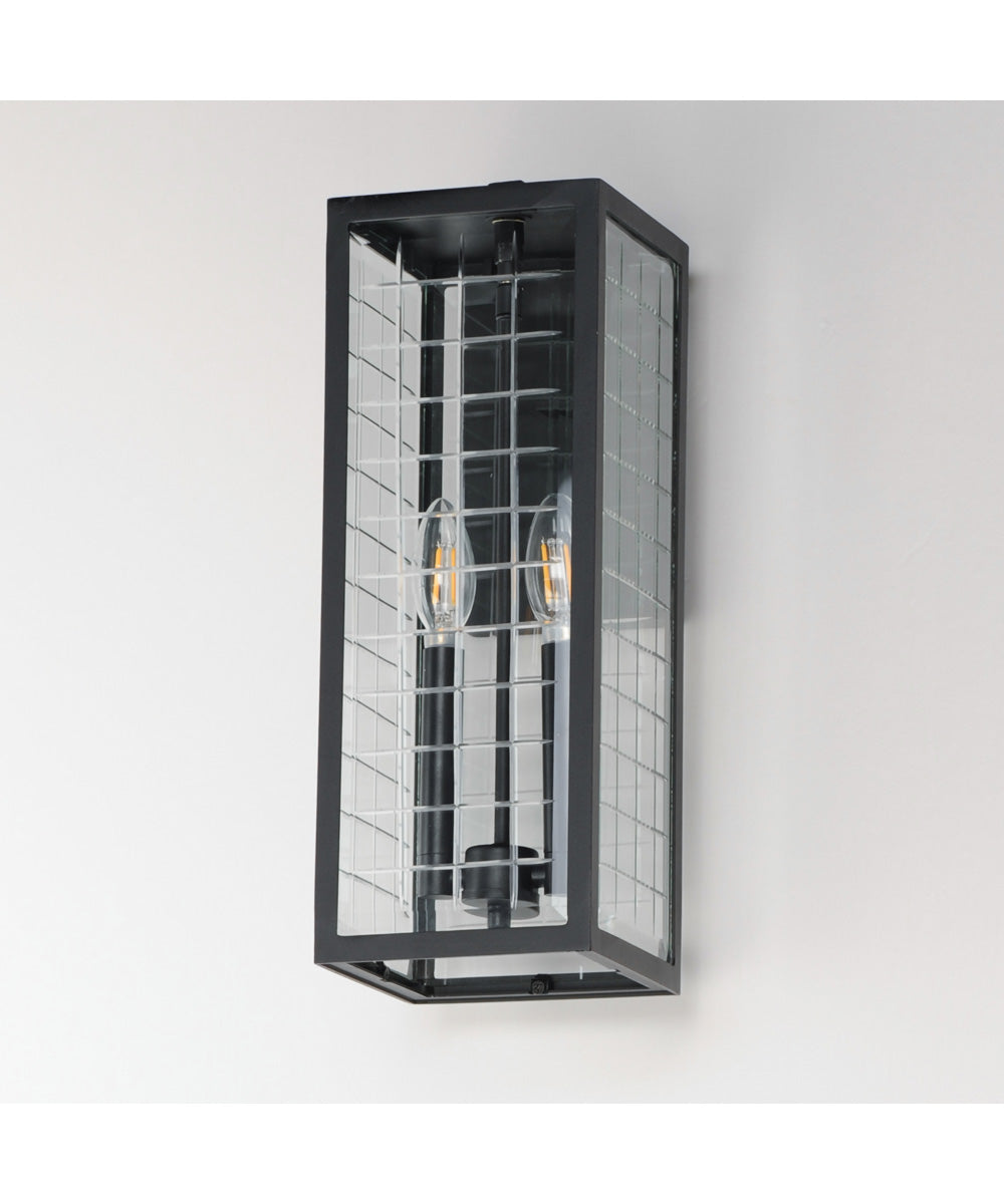 Magnus 2-Light Outdoor Wall Sconce Black