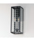 Magnus 2-Light Outdoor Wall Sconce Black