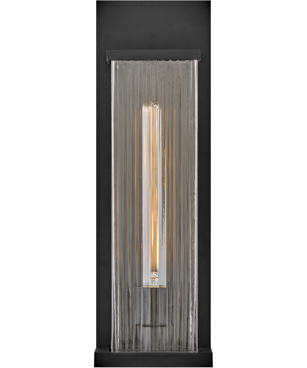 Torrent 1-Light Medium Wall Mount Lantern in Black