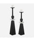 Ebon Glow Floor Candleholders Set of 2