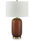 Farberman Glass Table Lamp Amber